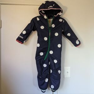 MINI BODEN - Waterproof Puddle Suit - College Navy Confetti Spot - 3-4Y